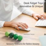 luckdoor Silicone Magnetic Balls Fidget Toys for Adults & Teens,4PCS Stress Reli... - Image 4