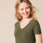 Amazon Essentials Women's Regular-Fit Short-Sleeve T-Shirt (Crewneck and V-Neck ... - Image 5