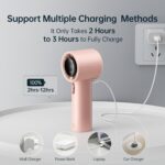 JISULIFE Portable Handheld Fan, Speed(1-100) Adjustable Turbo Mini and 3600mAh B... - Image 7