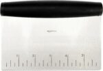 Amazon Basics Multi-Purpose Bench Scraper, Stainless Steel Dough Cutter with Mea... - Image 4