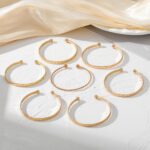 IFKM Gold Bangles Bracelets for Women Girls 14k Gold Plated Multi Layer Stackabl... - Image 8