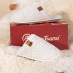 EverFoams Women's Fuzzy Slip-on Slippers Warm Cozy Soft Lightweight Memory Foam ... - Image 8