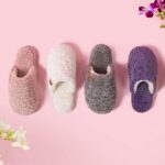 EverFoams Women's Fuzzy Slip-on Slippers Warm Cozy Soft Lightweight Memory Foam ... - Image 10