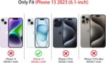 NITITOP Compatible with iPhone 15 Case Clear Cute Butterfly Lily Flower Floral P... - Image 4