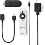 ONN Android TV 2K FHD Streaming Stick with Remote Control & Power Adapter WiFi H... - Image 4