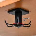 2pcs 360 °Rotation Utility Hooks,Under Cabinet Kitchen Hooks,Storage Shelf rv Mu... - Image 6