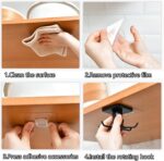 2pcs 360 °Rotation Utility Hooks,Under Cabinet Kitchen Hooks,Storage Shelf rv Mu... - Image 8