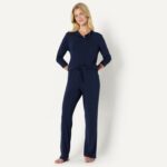 Amazon Essentials x Sofia Grainge Women's Long Sleeve Henley Pajama Set - Image 5