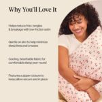 Kitsch Satin Pillowcase with Zipper for Hair & Skin - Softer Than Silk Pillow Ca... - Image 6