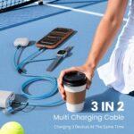 Cruise Travel Essentials 2026, 3 in 2 USB A/C Cable to iPhone 17 Charger/iWatch ... - Image 3