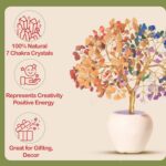 YATSKIA 7 Chakra Tree of Life Crystal for Positive Energy - Home Office Decor, H... - Image 3