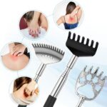 Yeipis 3 Pack Different Back Scratcher Metal Portable Telescoping with Rubber Ha... - Image 3