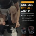 AOHO MOOON Velcro Comfortable Adjustable Padded Ankle Wrist Cuffs Neoprene Padde... - Image 4