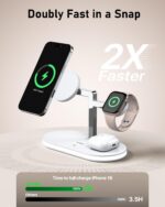 VBA 4 in 1 Wireless Charging Station for Apple MagSafe Charger,Fast Charging Mag... - Image 4