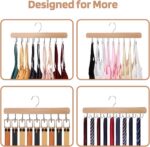 NECAMOCU 2 Pack Bra Hanger for Closet Organizer, Premium Wooden Tank Top Hangers... - Image 8