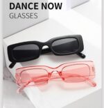 IKANOO Retro Rectangle Sunglasses for Women Men Small Square Frame Trendy Y2K 90... - Image 6