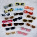 IKANOO Retro Rectangle Sunglasses for Women Men Small Square Frame Trendy Y2K 90... - Image 8