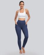CHRLEISURE Leggings with Pockets for Women - Tummy Control High Waisted Soft Wor... - Image 3