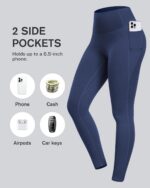 CHRLEISURE Leggings with Pockets for Women - Tummy Control High Waisted Soft Wor... - Image 4