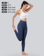 CHRLEISURE Leggings with Pockets for Women - Tummy Control High Waisted Soft Wor... - Image 7
