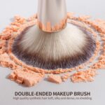 MAANGE Foundation Makeup Brushes, 2Pcs Double Ended Makeup Brush for Blending Li... - Image 7