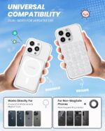 Klearlook Magnetic Suction Phone Mount for MagSafe Case, Removable Sticky Phone ... - Image 3