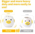 LuoCoCo Cute Egg Separator, Ceramics Vomiting Chicken Egg Yolk White Separator, ... - Image 3