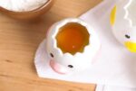 LuoCoCo Cute Egg Separator, Ceramics Vomiting Chicken Egg Yolk White Separator, ... - Image 4