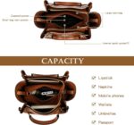 Travistar Floral Handbags Purses Women - Embossed Leather Top Handle Handbag Set... - Image 7
