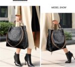 Travistar Floral Handbags Purses Women - Embossed Leather Top Handle Handbag Set... - Image 10
