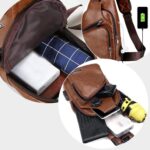 Crossbody Sling Bag with Earphone Hole for Men and Women, Small Shoulder Bag - Image 4