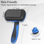 Swihauk Self Cleaning Slicker Brush - Skin Friendly Deshedding Grooming Tool for... - Image 5