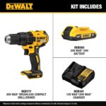 DEWALT 20V MAX Cordless Drill Driver Set, Electric Drill, Brushless 1/2 In 2 Spe... - Image 3