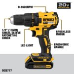 DEWALT 20V MAX Cordless Drill Driver Set, Electric Drill, Brushless 1/2 In 2 Spe... - Image 4
