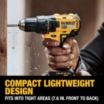 DEWALT 20V MAX Cordless Drill Driver Set, Electric Drill, Brushless 1/2 In 2 Spe... - Image 5