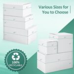 Eupako 10x7x5-Small-Shipping-Boxes-30-Pack-White-Corrugated-Box-Mailers, Cardboa... - Image 5
