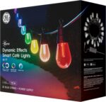 GE Cync Dynamic Effects Smart Cafe Lights, Color Changing Patio String Lights, C... - Image 3