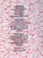 Bubblefast! 3.5 cu. ft. (22.5 Gallons) Pink Anti-Static Packing Peanuts Popcorn - Image 3