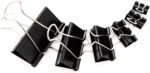 DSTELIN Binder Clips Paper Clamps Assorted Sizes 100 Count (Black), X Large, Lar... - Image 3