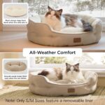 Bedsure Dog Beds for Small Dogs - Round Cat Beds for Indoor Cats, Washable Pet B... - Image 3