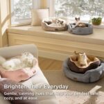 Bedsure Dog Beds for Small Dogs - Round Cat Beds for Indoor Cats, Washable Pet B... - Image 4