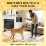 Interactive Dog Toys, Automatic Moving and Rolling Dogs Toy with Rope for Medium... - Image 3