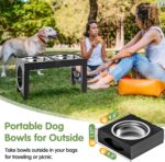 XIAZ Elevated Dog Bowls Large Breed Raised Dogs Bowl Stand Large/Medium Sized Do... - Image 7