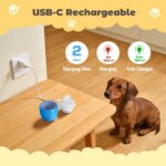 Interactive Dog Toys, Automatic Moving and Rolling Dogs Toy with Rope for Medium... - Image 5