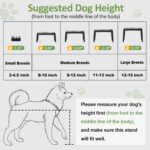 XIAZ Elevated Dog Bowls Large Breed Raised Dogs Bowl Stand Large/Medium Sized Do... - Image 9