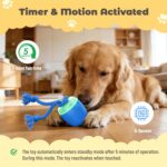 Interactive Dog Toys, Automatic Moving and Rolling Dogs Toy with Rope for Medium... - Image 6