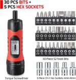 Torque Screwdriver Wrench Set (10-65 In.lb ±1) with 29 S2 Alloy Bits & 5 Drive S... - Image 3