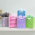 12 Pack Gift Bags Assorted Sizes and Designs, Gift Bags Bulk with Tissue Paper (... - Image 3