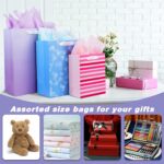 12 Pack Gift Bags Assorted Sizes and Designs, Gift Bags Bulk with Tissue Paper (... - Image 8