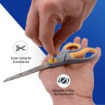 Westcott 8” Titanium Bonded Scissors with Adjustable Glide and Soft Handle, 2-Pa... - Image 4